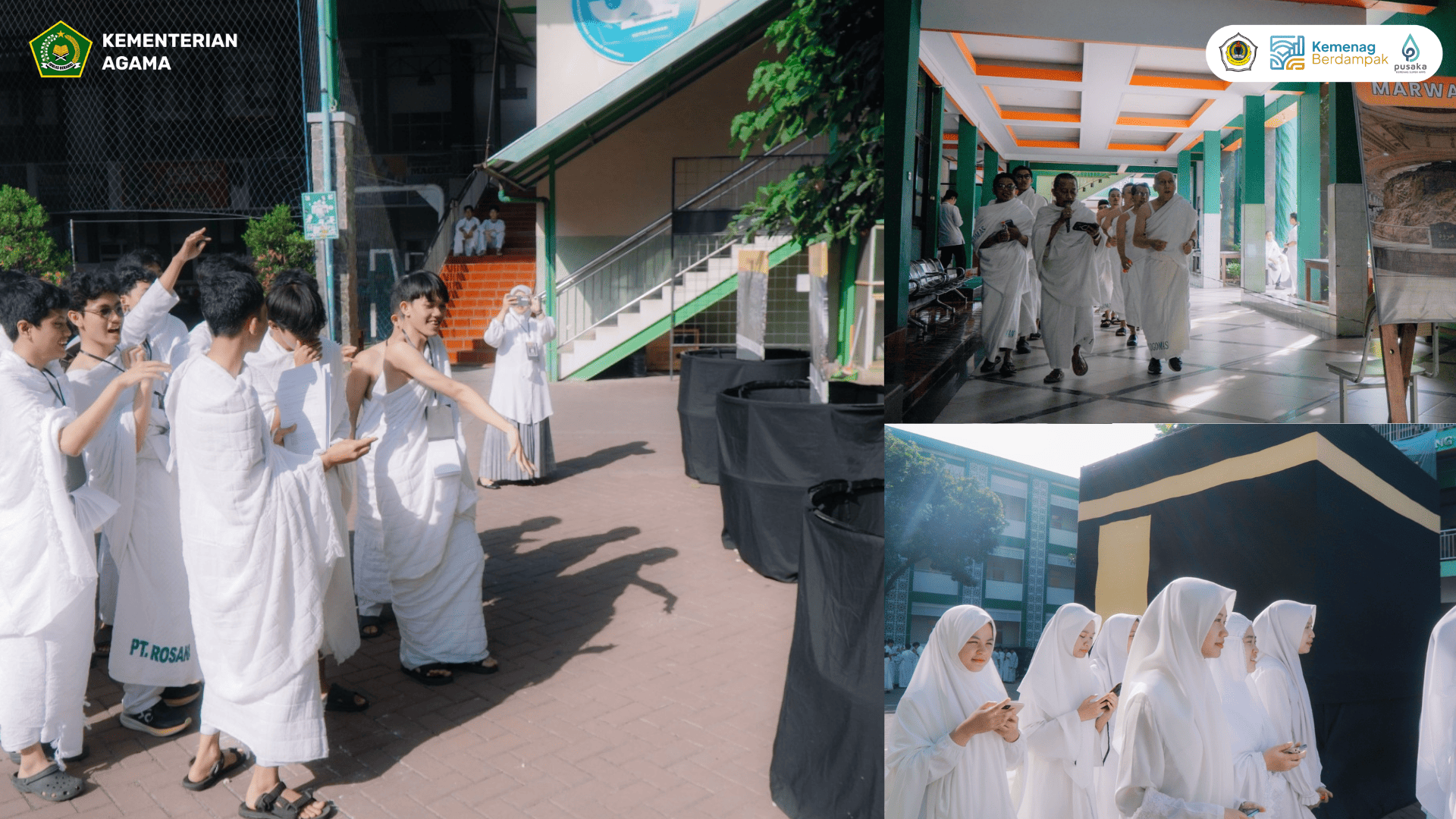 Gelar Manasik Haji, Siswa MAN 1 Kota Malang Praktik Langsung Rangkaian Ibadah Haji